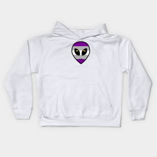 Grey Ace Gaylien Kids Hoodie